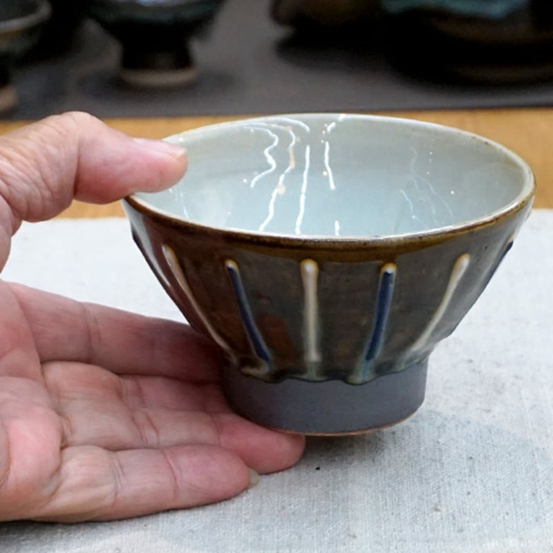 和食器 布志名焼 袖師窯 茶碗 小 10.5cm スリップ 二色 | うつわの店