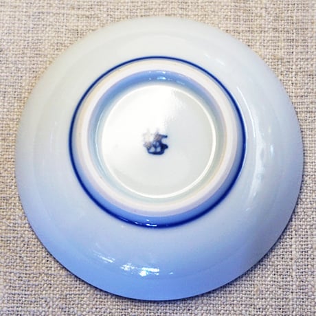 和食器 砥部焼 梅山窯 豆皿 9cm 放射線