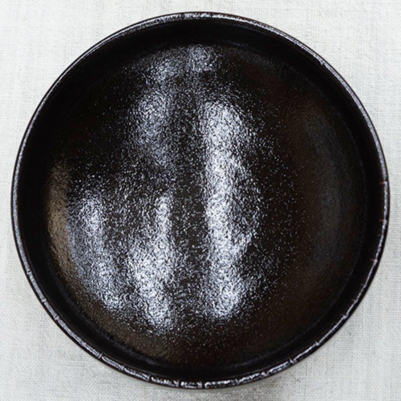 薩摩焼 和食器 龍門司焼 大鉢 17cm 黒釉青流 | うつわの店 クラフト