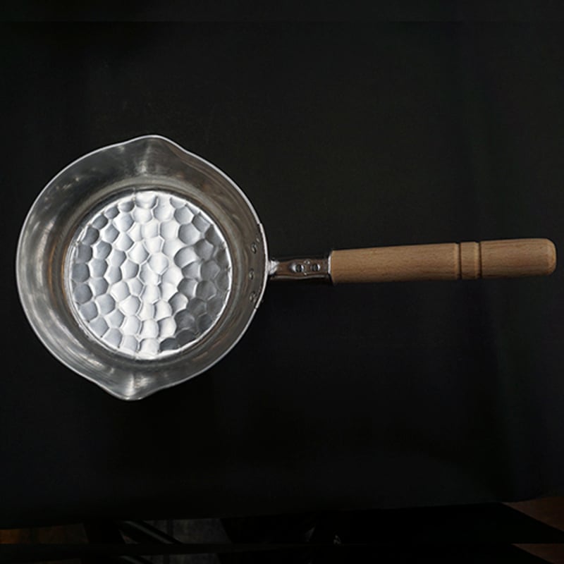 中村銅器製作所 特製 厚口 アルミ 雪平鍋 特注 両口 18cm 打出