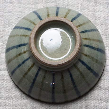 布志名焼 袖師窯 茶碗 小 12cm 十草 二色