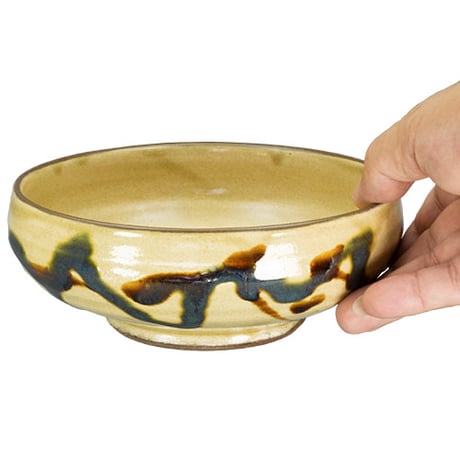 薩摩焼 和食器 龍門司焼 大鉢 17cm 三彩