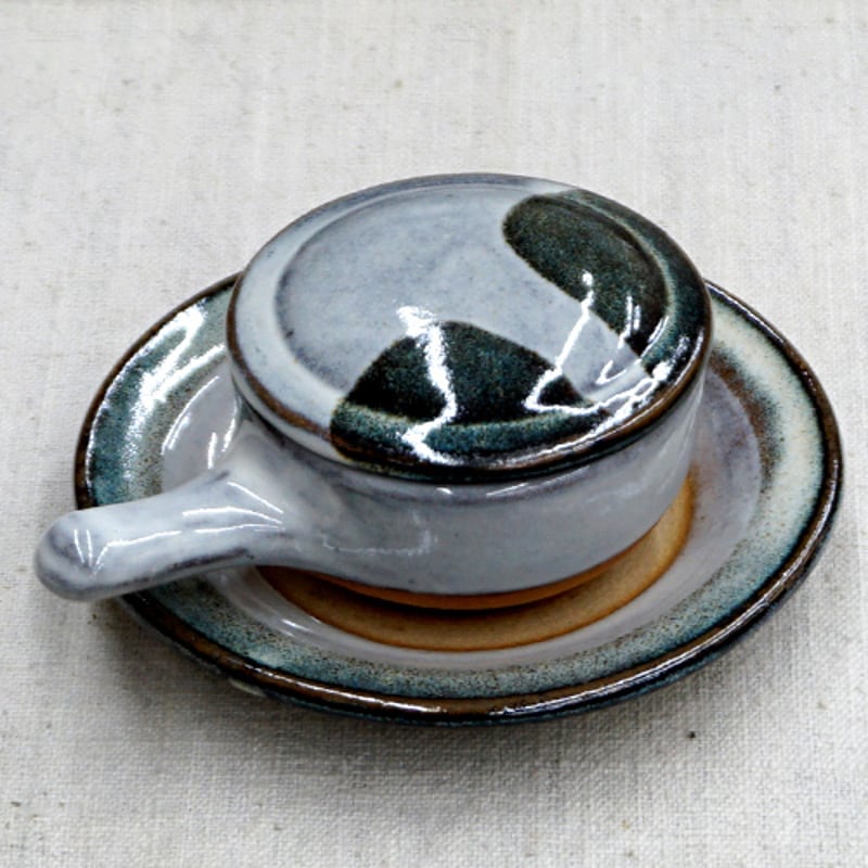 和食器 布志名焼 湯町窯 ふわふわ 卵 の エッグベーカー 小 海鼠釉