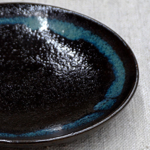 龍門司焼 大皿 無形文化財 黒薩摩 黒もん 民藝 柳宗悦