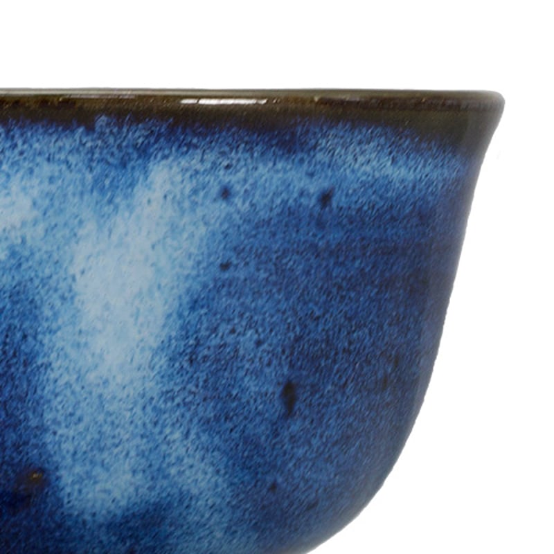「名品・貴重」布志名焼 銹絵立鶴図茶碗 初代雲善作「不昧公ゆかりの名品」 名品・貴重」布志名焼 銹絵立鶴図茶碗 初代雲善作「不昧公ゆかり