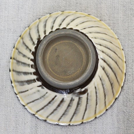 和食器 小鹿田焼 黒木昌伸窯 茶碗 小 12cm 刷毛目 白
