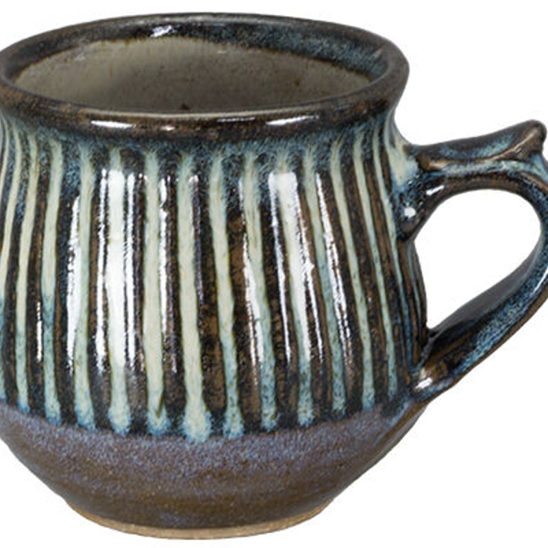 和食器 布志名焼 湯町窯 マグカップ 200cc 縦しのぎ 海鼠釉 | うつわの