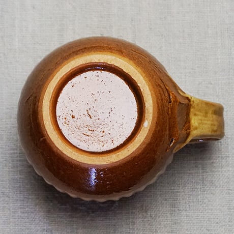 和食器 布志名焼 湯町窯 マグカップ 200cc 縦しのぎ 黄釉