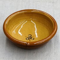 和食器 布志名焼 湯町窯 オーバル 皿 21cm 浪紋濃茶 黄釉 | うつわの店