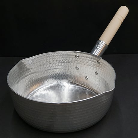 中村銅器製作所 特製 厚口 アルミ 雪平鍋 特注 両口 24cm 打出