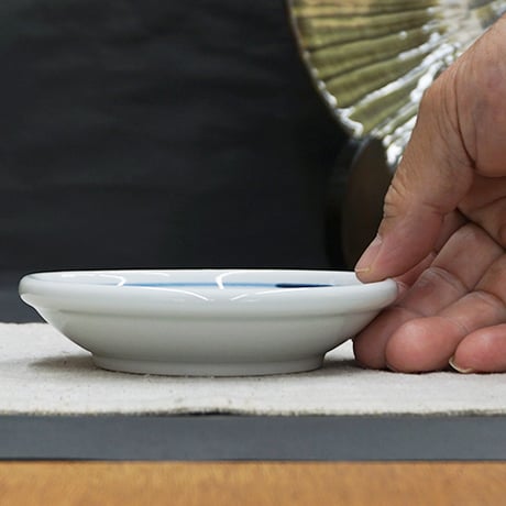 和食器 砥部焼 貞山窯 小皿 12cm 玉渕 唐草
