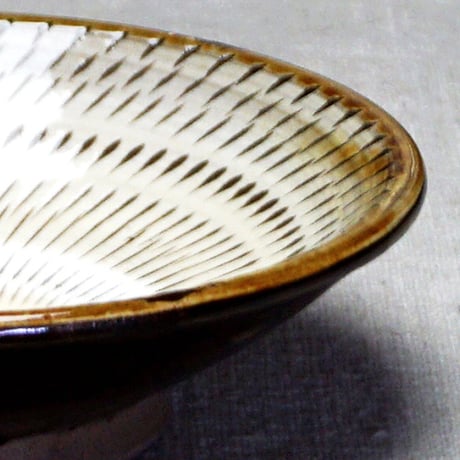 和食器 小鹿田焼 黒木昌伸窯 小皿 12cm 飛び鉋 白