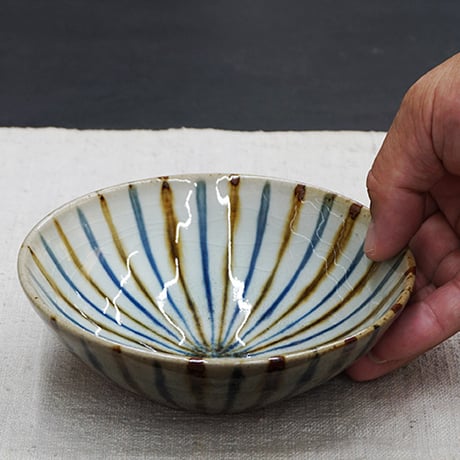 和食器 布志名焼 袖師窯 小鉢 14cm 十草 二色
