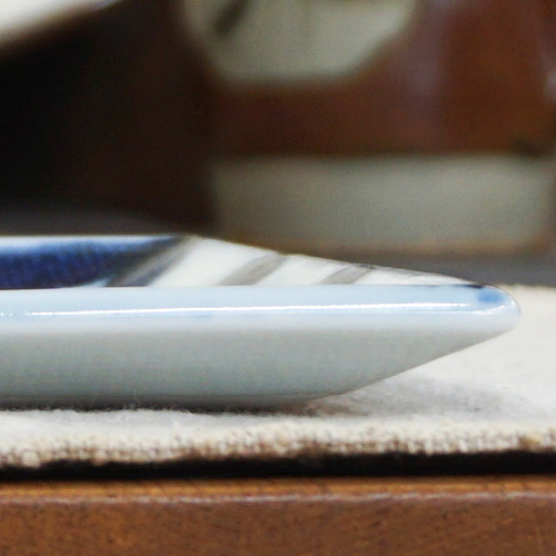 砥部焼「９寸長角布目皿（一つ唐草）」１枚【 送料確認用出品 】 和食器 砥部焼 梅山窯 長角 中皿 20cm 布目 一つ唐草 | うつわの店