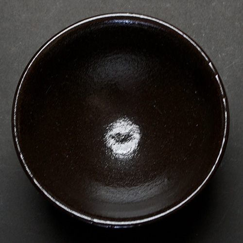 和食器 龍門司焼 茶碗 中 12cm 黒釉青流 | うつわの店 クラフト