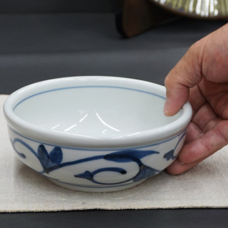 和食器 砥部焼 貞山窯 中鉢 15cm 玉渕 唐草 | うつわの店 クラフトなかつか