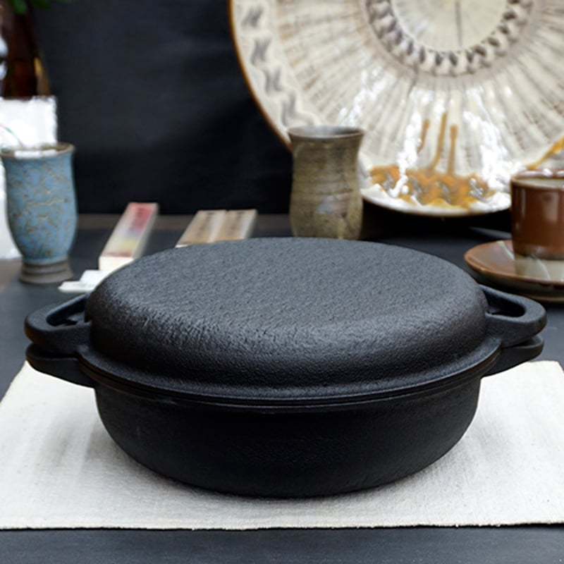 南部鉄器 及精鋳造所 ダッチオ－ブン 万能鍋 26cm ih 対応 | うつわの