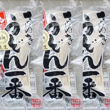 もちもち  讃岐うどん 純生 300ｇ ３人前 ３パック 出汁付 「送料無料」
