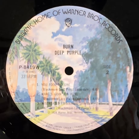 (LP )DEEP PURPLE /BURN 紫の炎 74帯付　状態良好