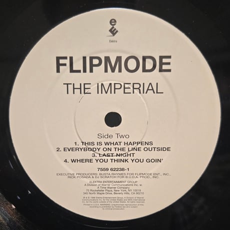 (2LP )FLIPMODE SQUAD /THE IMPERIAL 1998US ORIGINAL 新品未使用デッドストック盤　稀少