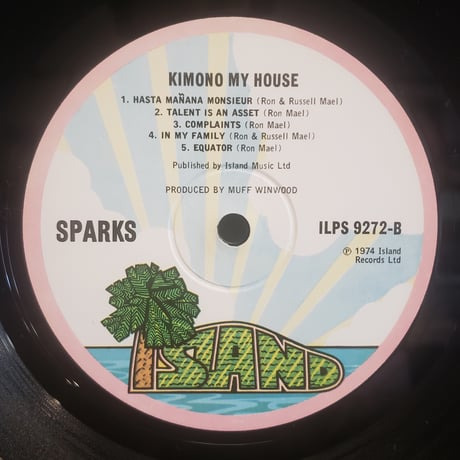 (LP )SPARKS /KIMONO MY HOUSE 74UK ORIG 状態良好 稀少