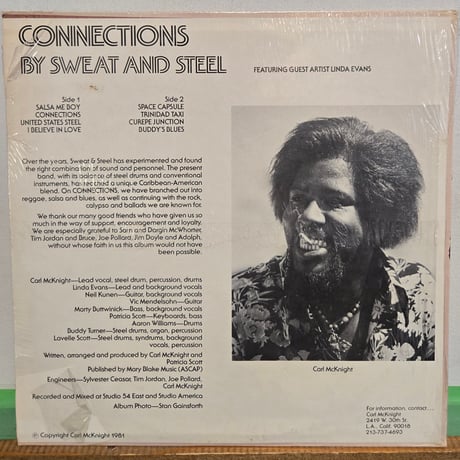 (LP )SWEAT &STEEL /CONNECTIONS  1981US  カリビアン・ファンク/ディスコソウル海外人気・稀少奇跡の新品未開封シールド盤