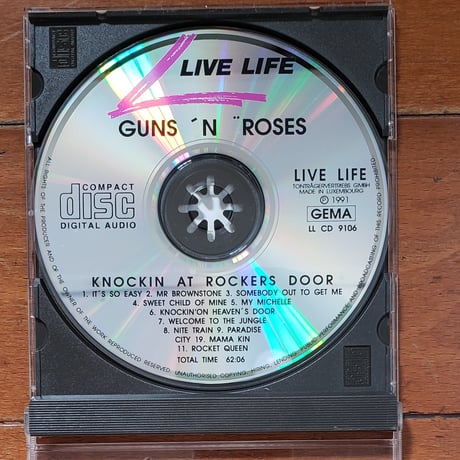 (CD)GUNS N ROSES/ KNOCKIN ON ROCKERS DOOR 1991 LUXEMBOURG🇱🇺盤 新品未使用デッドストック盤