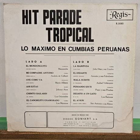 (LP )V.A /HIT PARADE TROPICAL 1960s-70s MEXICO 🇲🇽ORIG  VINYL 超絶入手困難盤　状態良好