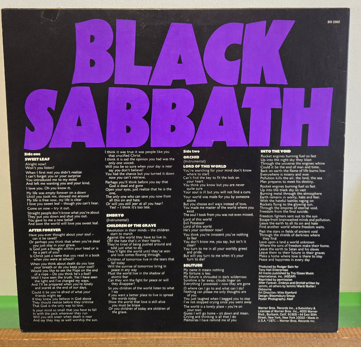 LP )BLACK SABBATH /MASTER OF REALITY 71US ORIG