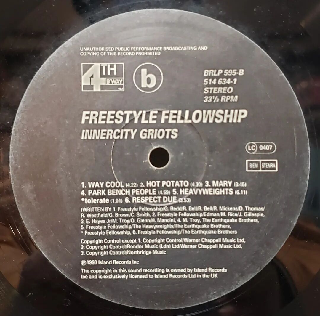 洋楽 The Freestyle Fellowship LP FREESTYLE FELLOWSHIP / Innercity Griots (LP) / 4th