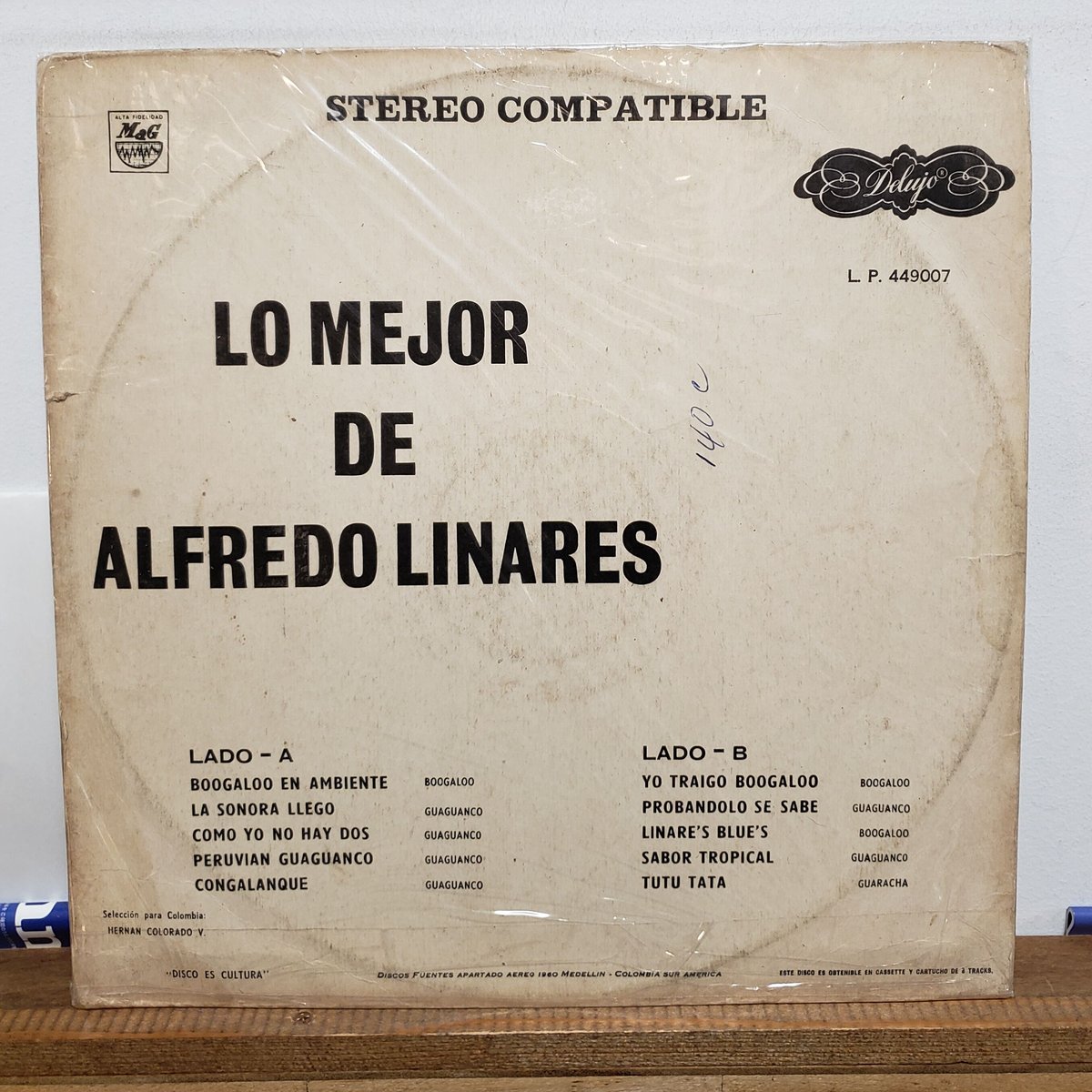 (LP)ALFREDO LINARES / LO MEJOR DE ～ MEGA RARE COLOMBIA ORIG HARD TO FIND  VINYL