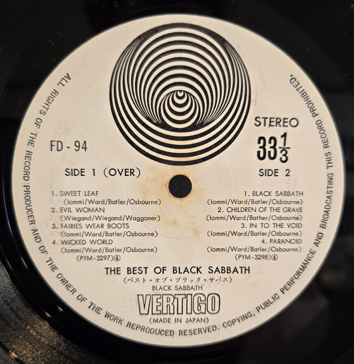 THE COLLECTION　BLACK SABBATH　Vinyl　レコード LP )BLACK SABBATH/THE BEST OF BLACK SABBATH 国内