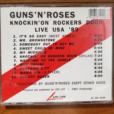 (CD)GUNS N ROSES/ KNOCKIN ON ROCKERS DOOR 1991 LUXEMBOURG🇱🇺盤 新品未使用デッドストック盤