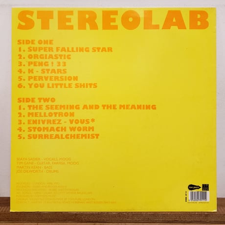 (LP)Stereolab ステレオラブ/peng！ UK1992 ORIGINAL 中古盤 状態良好