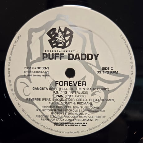 (2LP )PUFF DADDY/FOREVER  1999 US  ORIG 新品未使用デッドストック発見