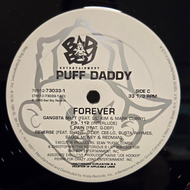 2LP )PUFF DADDY/FOREVER 1999 US ORIG 新品未使用デッ