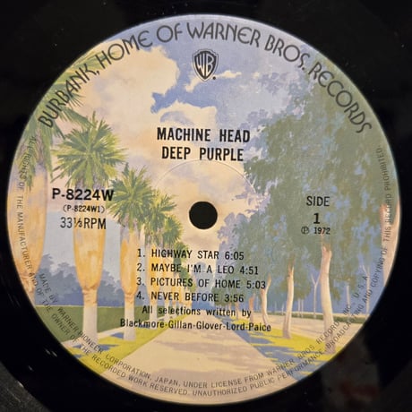 (LP )DEEP PURPLE /MACHINE HEAD 73年 帯付　状態良好