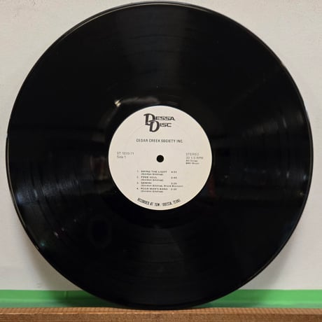 (LP )CEDAR CREEK SOCIETY Inc /CEDAR CREEK SOCIETY 71US ORIG 自主？マイナー？稀少RARE フォーク　状態良好盤