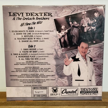 (LP)LEVI DEXTER&GRETSCH BROTHERS/ ALL THRU THE NITE 2014US 限定 新品未開封シールド盤