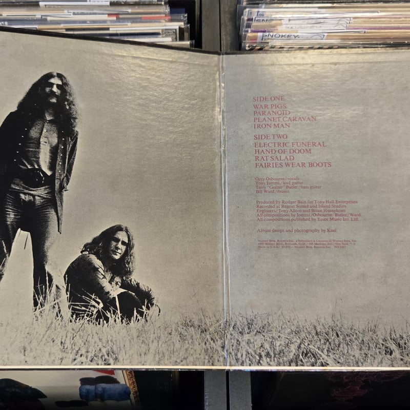 LP )BLACK SABBATH /PARANOID 71US ORIGINAL 状態良好