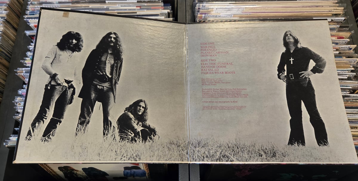 LP )BLACK SABBATH /PARANOID 71US ORIGINAL 状態良好