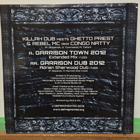 （12EP）KILLAH DUB meets GHETTO PRIEST&REBEL MC aka CONGO NATTY 2013CZECH 🇨🇿ORIG12インチ　新品未使用デッドストック
