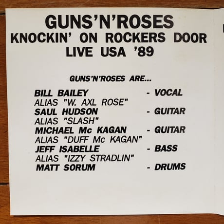 (CD)GUNS N ROSES/ KNOCKIN ON ROCKERS DOOR 1991 LUXEMBOURG🇱🇺盤 新品未使用デッドストック盤