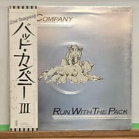 (LP )BAD COMPANY /RUN WITH THE RUN -THIRD  1976JAP 白ラベル見本盤　帯付　状態良好