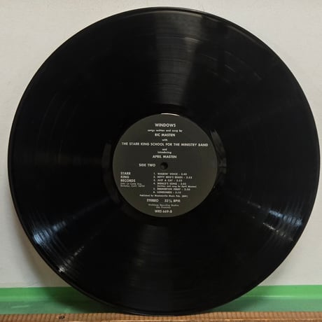 (LP )RIC MASTEN WITH THE STARR KING SCHOOL ～「WINDOWS  」1969年PRIVATE /稀少自主制作盤　アシッド・フォーク　レア盤発見