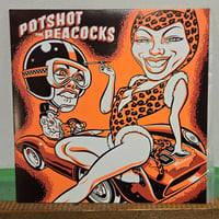 (7EP)POTSHOT vs THE PEACOCKS /Split7EP　2001年 新品未使用デッドストック盤