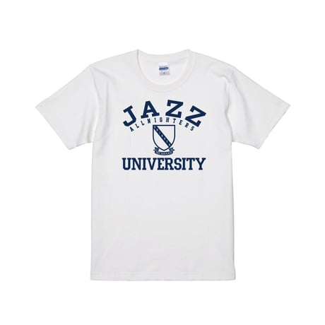 《Tシャツ 白 XXL》須永辰緒/ 夜ジャズ大学渋谷校Tシャツ ８月９日リリース