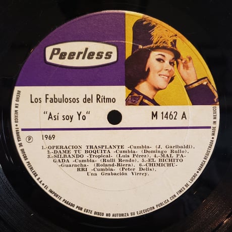 (LP)LOS FABULOSOS DEL RITMOS/ASI SOY YO 1969MEXICO ORIG モンスターレア！超絶入手困難CUMBIA KILLER 状態良好盤