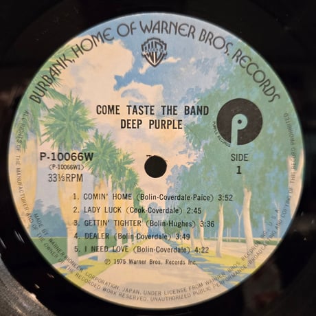 (LP )DEEP PURPLE/COMETASTE THE BAND 75年帯付　状態良好盤