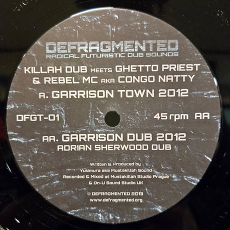 （12EP）KILLAH DUB meets GHETTO PRIEST&REBEL MC aka CONGO NATTY 2013CZECH 🇨🇿ORIG12インチ　新品未使用デッドストック